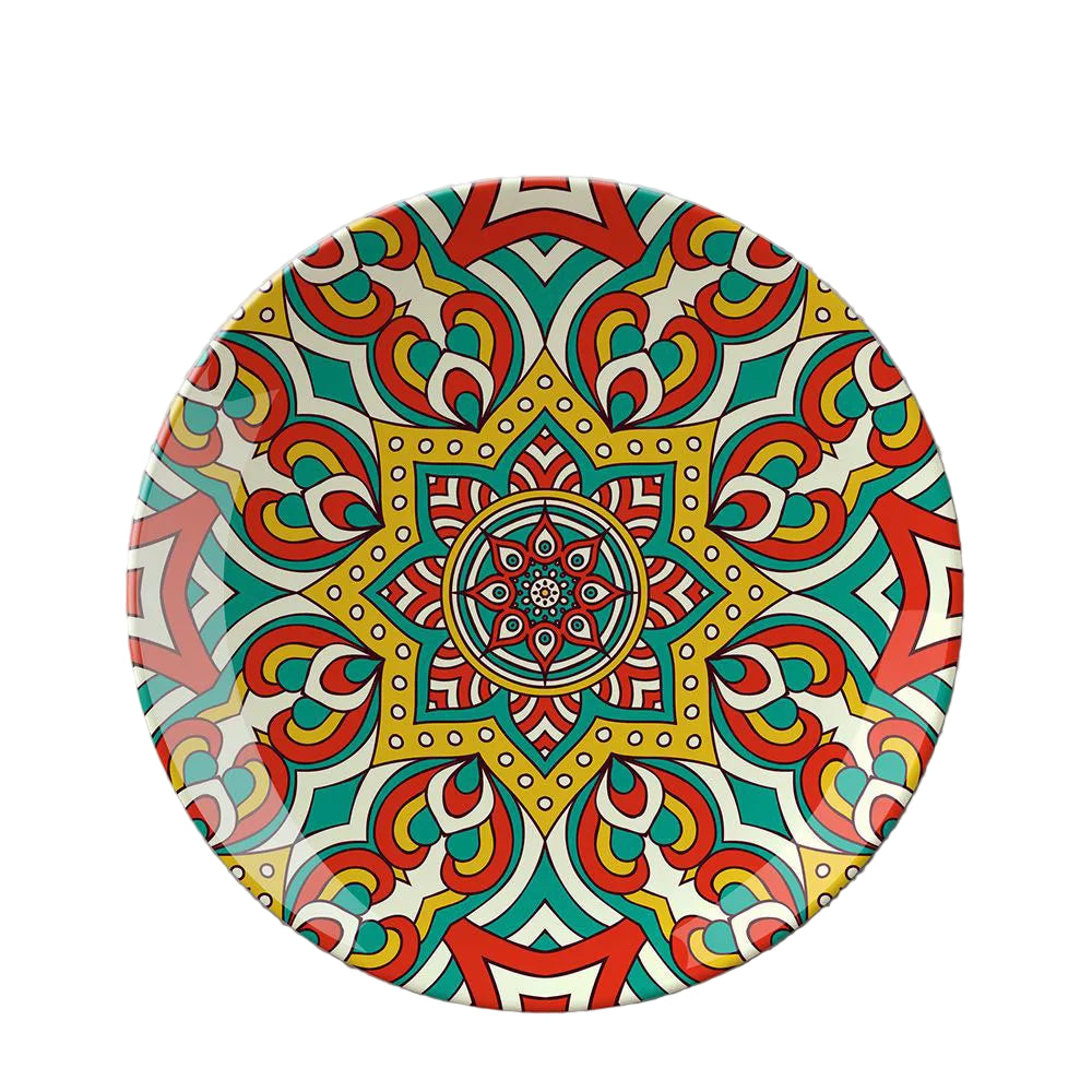 Bohemian Moroccan Ceramic Decorative Hanging Plate