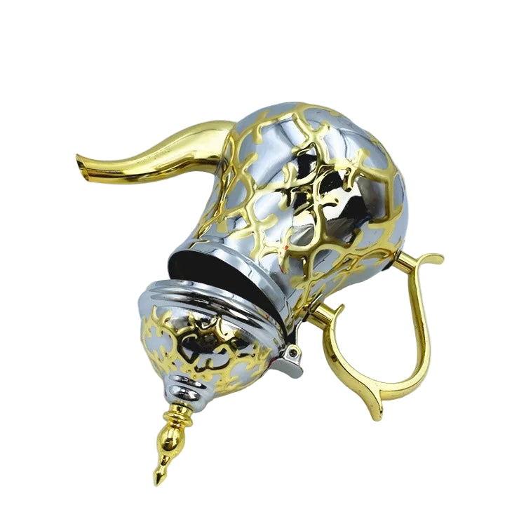 Moroccan Stainless Steel Teapot – Arabian Style Gold Finish