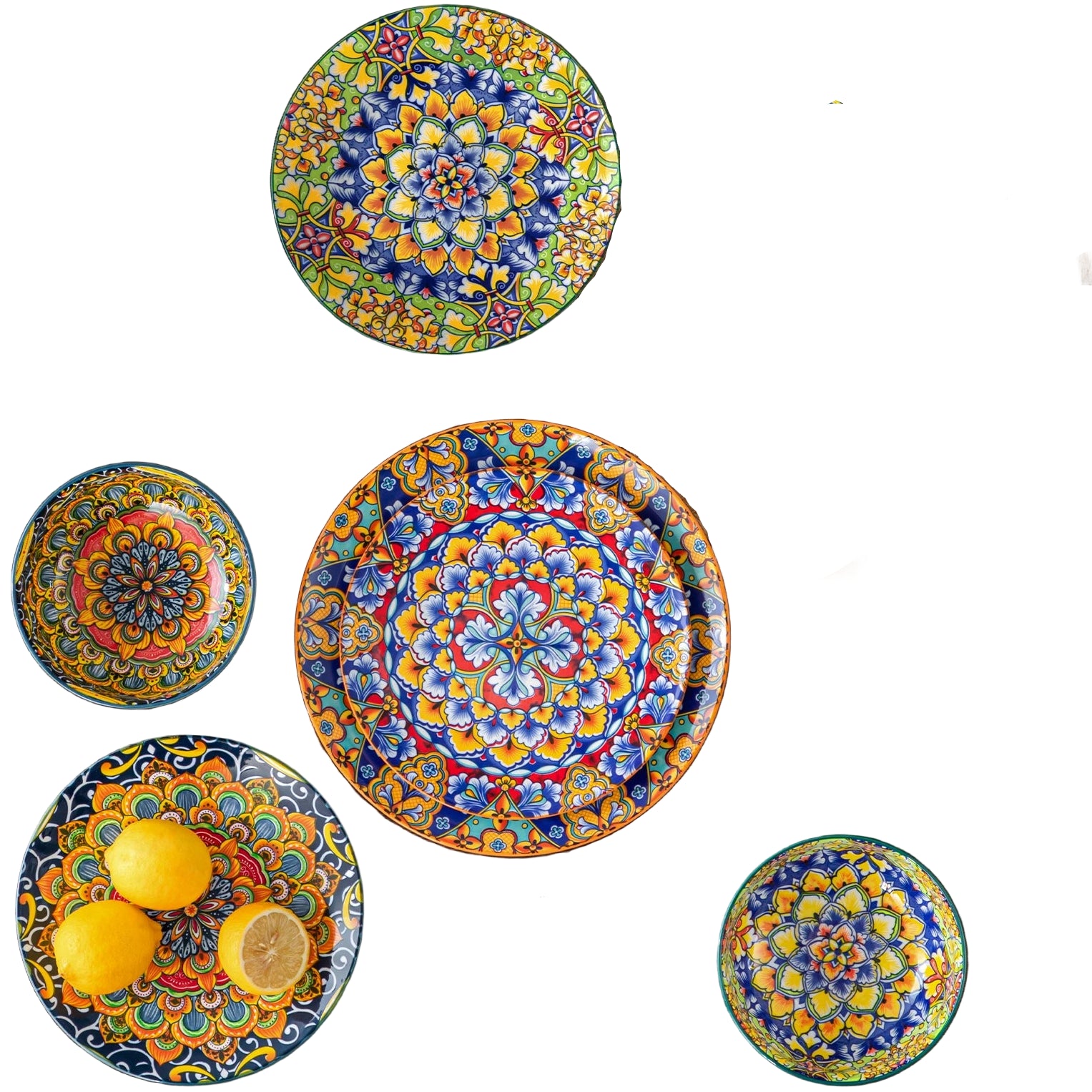 vancasso 12-Piece Ceramic Dinnerware Set – Bohemian Double-Sided Design