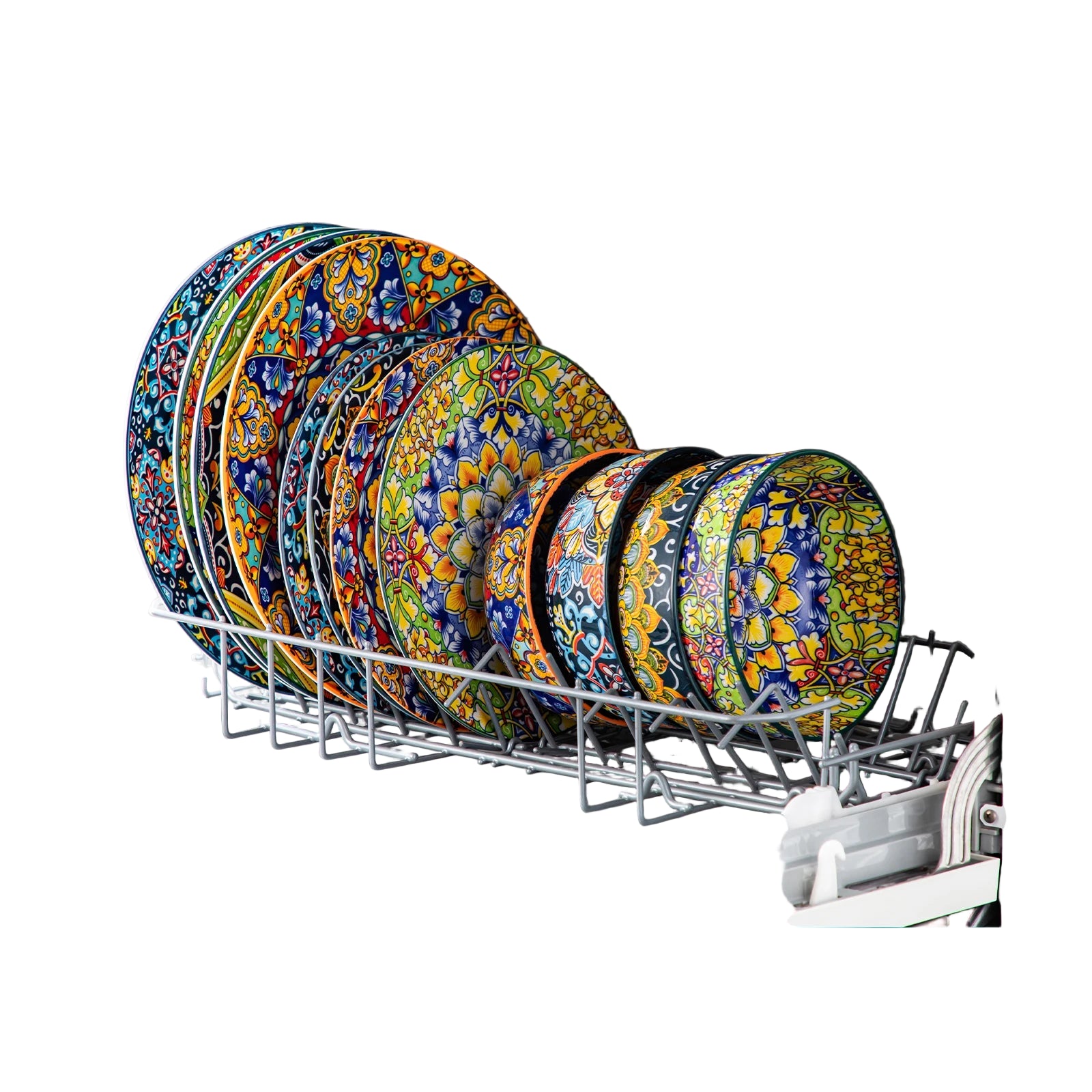 vancasso 12-Piece Ceramic Dinnerware Set – Bohemian Double-Sided Design