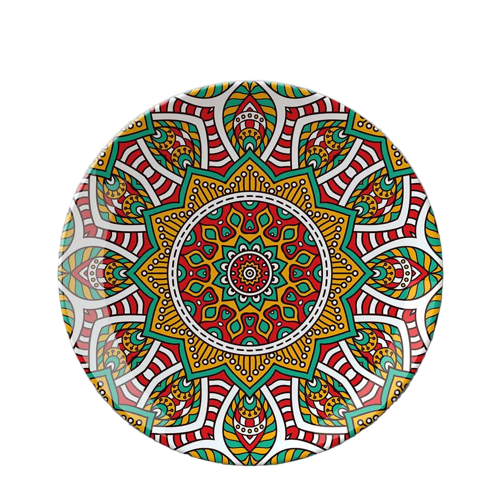Bohemian Moroccan Ceramic Decorative Hanging Plate