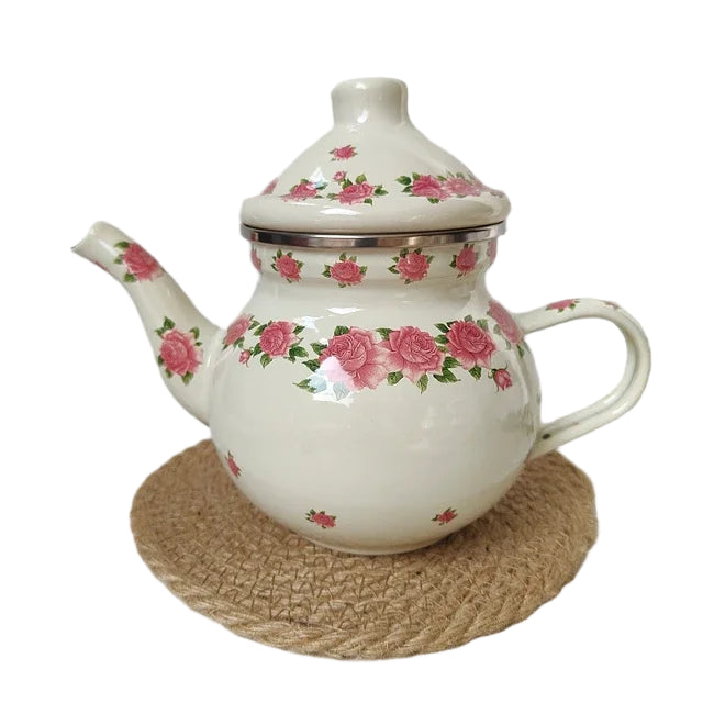 Thickened Enamel Teapot with Tea Filter – Mini Kitchen Kettle