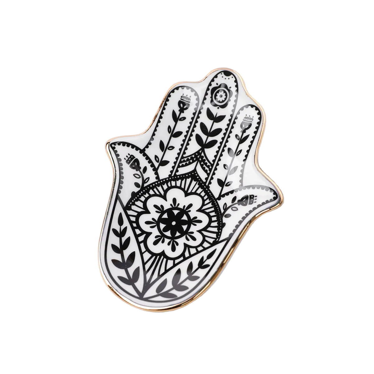 Ceramic Hamsa Hand Trinket Dish